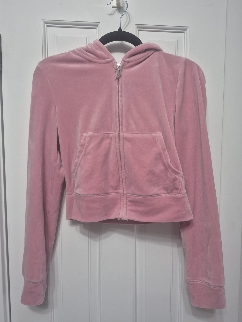 Juicy Couture Pink Velour Zip-Up Hoodie